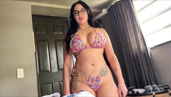 Big Step Sister Shares Bed on Miami Vacation - Nika Venom Fucks Brother POV - porntry.com - Britain - Usa on v0d.com