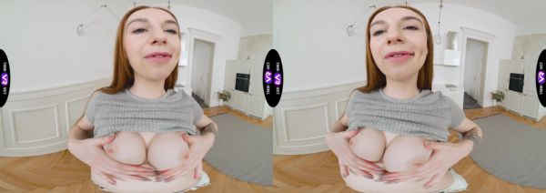 Redhead beauty Vilora Efi enjoys solo sex with her juicy peach, teasing in vr. - alphaporno.com on v0d.com