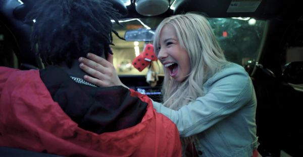 Blond babe Kenzie devours Louie's huge dick in HD - alphaporno.com on v0d.com