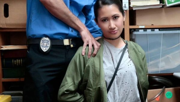 Jade Noir Strip Search - Asian Teen Crook Punished by Security Guards - veryfreeporn.com - Britain on v0d.com