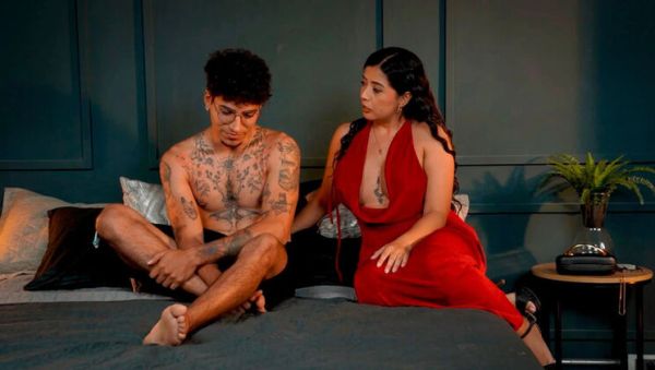Stepmom Cheers Up StepSon After Breakup - Lina Henao Fucks Thiago Lopez Doggystyle - veryfreeporn.com - Spain - Colombia on v0d.com
