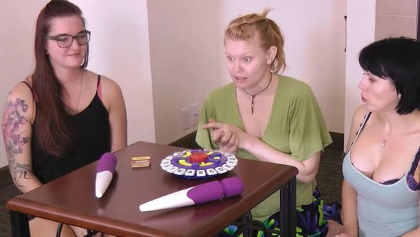 Amber Chase Wild Strip Game - Big Tits Lesbian Teen Loses Bet & Gets Tied Up - porntry.com - Britain on v0d.com