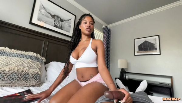 Gina Wap Big Tits Blowjob POV - Roommate's Girlfriend Sucks Hard Cock While Reading - veryfreeporn.com - Britain - Usa on v0d.com