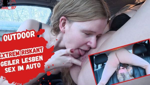 German Lesbian Car Sex with Bikergirl_97! Public Face Sitting & Outdoor Dildo Action in 4K! - porntry.com - Germany on v0d.com