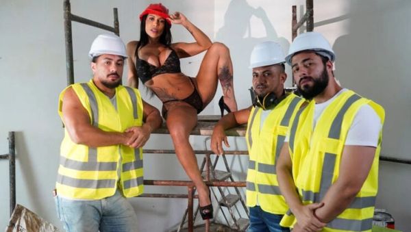 My Wife Cheats with Bricklayers - Rough Gangbang & Anal Sex - porntry.com on v0d.com