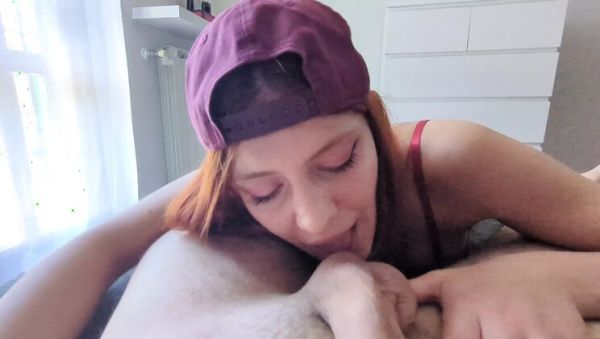 Mira Love Full Blowjob POV - Redhead Teen Licks Balls & Takes Facial Cumshot in English - veryfreeporn.com - Britain - Italy on v0d.com