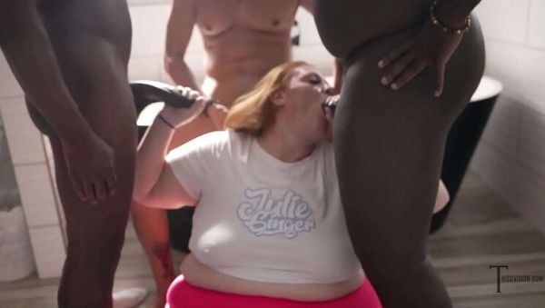 SSBBW Julie Ginger Rough Face Fuck BBC Blowbang Gangbang - xxxfiles.com on v0d.com