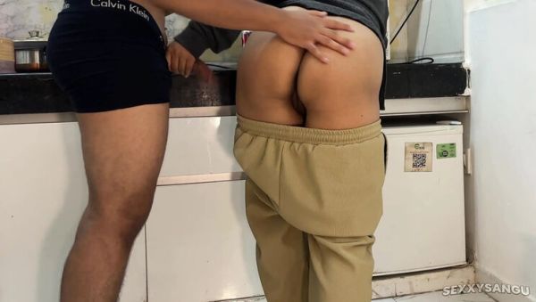 Step Mom Fucked Hard in Kitchen by Step Son - Big Ass Indian MILF Cheating on Husband - xxxfiles.com - Britain - India on v0d.com