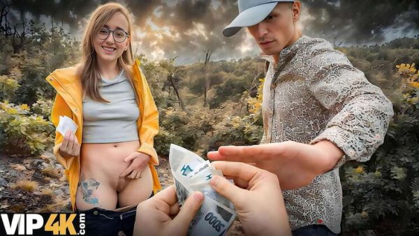 HUNT4K: Naked Stranger with Nice Boobs Fucked Hard in Forest - Outdoor Sex with Spanish Girl - veryfreeporn.com - Spain on v0d.com