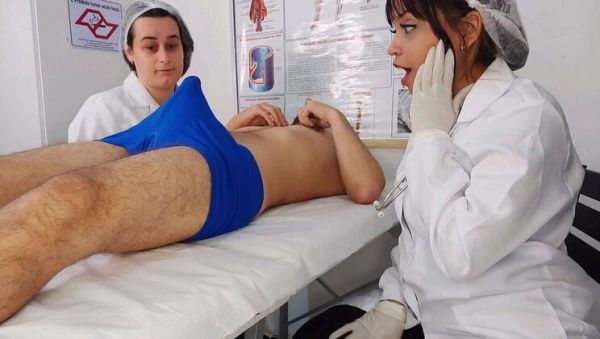 Nurse Threesome Blowjob - Jennifer Pimenta & Kah Fox Fuck Patient's Big Cock in Hospital - veryfreeporn.com - Brazil on v0d.com