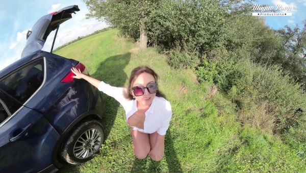 Anal Creampie For MILF Julia North - Doggy Style Fuck in Car - xxxfiles.com - Britain on v0d.com