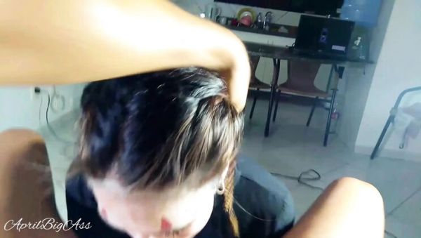 April BigAss Swallows Huge Load - Latina Teen Deep Throat & Cum in Mouth 4K - porntry.com - Spain - Argentina on v0d.com