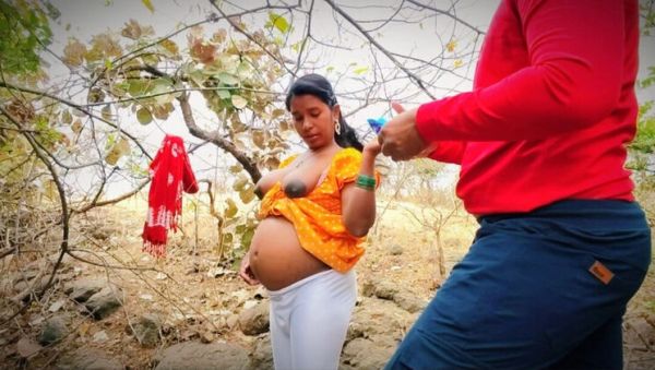 Desi village girl Permi Pooja outdoor forest sex - Hot bhabhi hardcore doggy style with devar in jungle - porntry.com - India on v0d.com