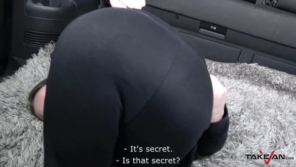 Skinny Czech tramp Leny Ewil gets her tiny tits fucked and shakes them on a giant cock in van backseat - veryfreeporn.com - Czech Republic on v0d.com