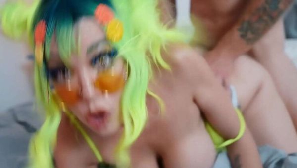 Little Puck Cosplay Deep Throat & Huge Tits Fuck - Doggystyle & Cowgirl with Big Cock - xxxfiles.com on v0d.com