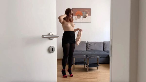 Office Secretary Mila Daisy Fucks Colleague in Black Pantyhose - Doggystyle & Cowgirl in Hotel Room - porntry.com - Britain on v0d.com