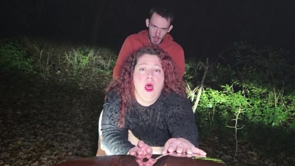 Big Tits French Girl Abricot Sucree Gets Fucked Doggystyle Outdoor in Forest at Night - xxxfiles.com - France on v0d.com