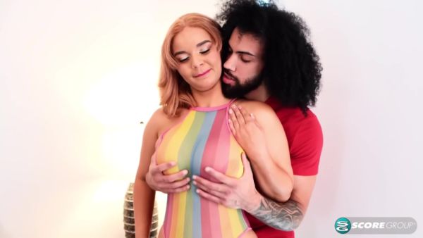 Busty Latina Teen 18+ Gets Her Hairy Pussy Fucked Deep And Hard With Crystal Chase And James Angel - upornia.com on v0d.com