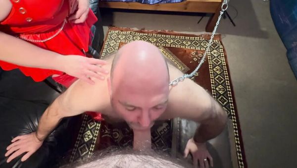 Mature BBW Domina Forces Slave to Suck Cock and Get Fucked - Femdom Pegging Experience - xxxfiles.com - Britain on v0d.com