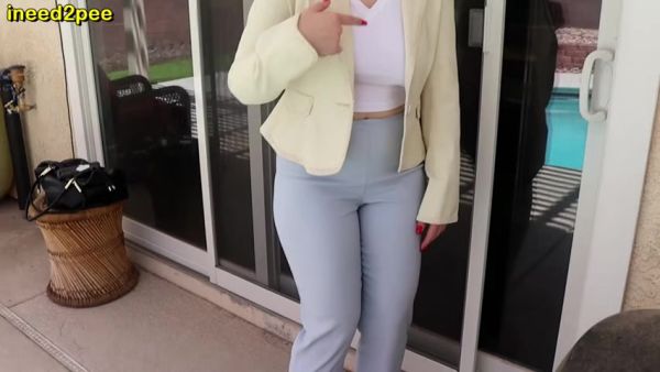 INEED2PEE IPOD Anastasia Rose lockedout wetting office outfit - Ineed2pee Ineedamommy - hclips.com on v0d.com