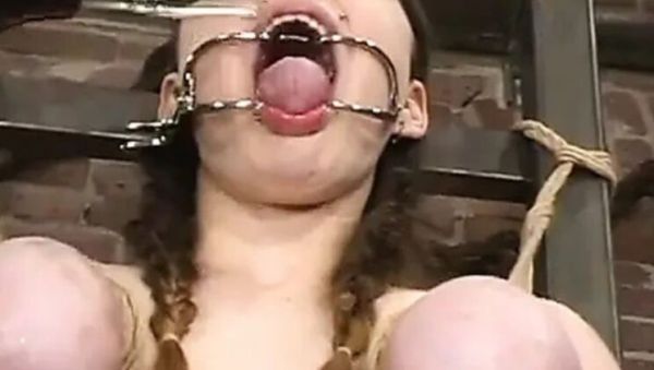 Lesbian BDSM Punishment: Liz Tyler Tied Up & Tormented with Electric Toys in Vintage Office - veryfreeporn.com - Britain on v0d.com