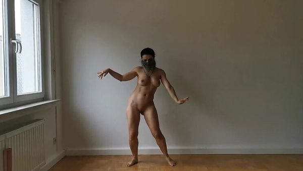 Kitty Dancer Nude Collared Slave Dance - Veiled Beauty Solo HD - porntry.com - Spain on v0d.com