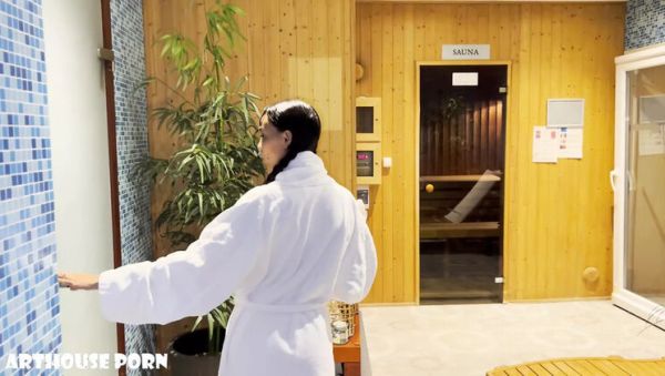 Skinny Indian Stepsister Oily Footjob in Public Sauna - Alex Goes & Violeta Grey - porntry.com - Spain - India on v0d.com