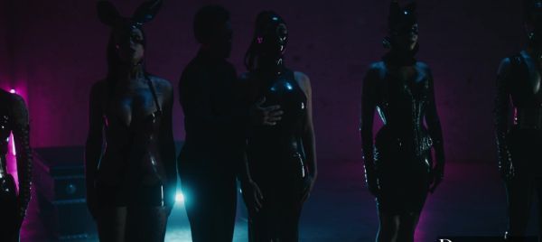 Small Hands and Joanna Angel share a steamy, latex-wearing threesome with Evelyn Claire. - alphaporno.com on v0d.com
