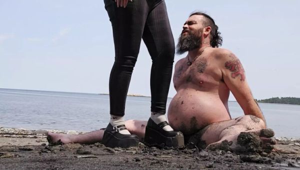 Canadian Couple Rough Sex on Beach - Aggressive CBT Ballbusting & Trampling in HD - xxxfiles.com - France - Canada on v0d.com