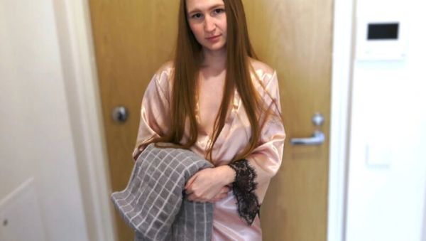 Neighbor Girl With Big Tits Asks For Shower - Redhead Amateur Blowjob & Facial Cumshot POV - porntry.com - Russia on v0d.com