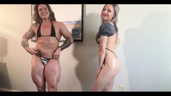 Big Tits Lora and Sexi Lexi Muscle Worship JOI - Flexing and Jerking Off Instructions - porntry.com - Britain - Usa on v0d.com