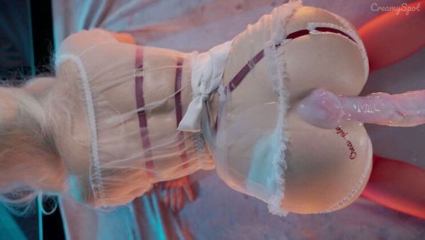 Amateur Creamy Spot Rough Dildo Filling Makes Her Scream - Tight Pussy Cum Flood - veryfreeporn.com on v0d.com