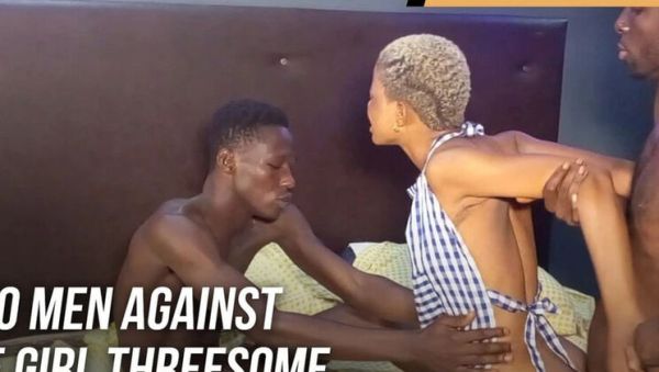 Amateur Threesome: Two Guys Bang Petite Girl's Real Pussy - Gangbang & BBC - veryfreeporn.com on v0d.com