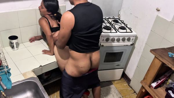 Hardcore Kitchen Fuck With Neighbor - Rough Sex & Moaning in Spanish - xxxfiles.com - Spain on v0d.com