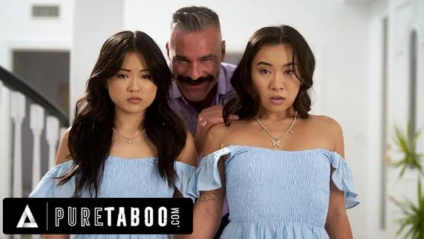 Hot Asian Stepsisters Lulu Chu & Kimmy Kimm Fuck Stepdad Lookalike - Hardcore Threesome - veryfreeporn.com on v0d.com