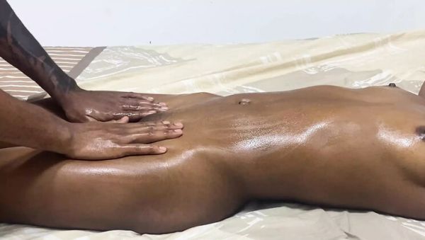 African stepdaughter fucked hard after massage with big black cock - amateur milf lesbian sex - xxxfiles.com - Usa - India on v0d.com