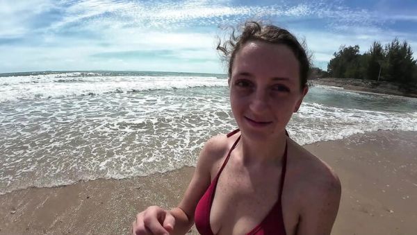 Skinny British Girl ScottishSweetie Beach Day Fun - Homemade Doggy Style & Blowjob - porntry.com - Britain on v0d.com