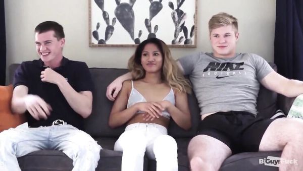 Blonde Teen and Asian Babe Get Split Open by Huge Cock Anal Fuck - veryfreeporn.com - Britain on v0d.com