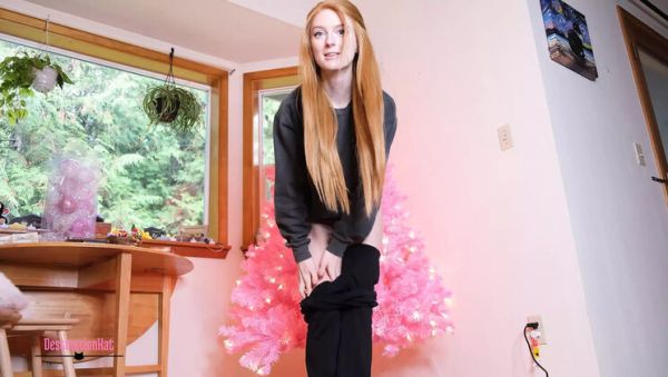 POV Helping Petite Redhead Jerk Off Without Pants While Tree Decorating - Small Tits & Booty - veryfreeporn.com - Britain - Usa on v0d.com