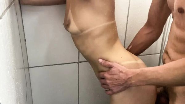 Melissa Ferrari First Time Anal - Skinny Teen Gets Her Ass Fucked Rough in the Shower - xxxfiles.com - Brazil - Romania on v0d.com