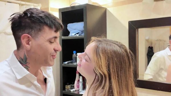 My Wife Watches Me Fuck Him Deep for 7 Minutes - No Pull Out! Her Big Booty Trembles in Bathroom - xxxfiles.com - India on v0d.com