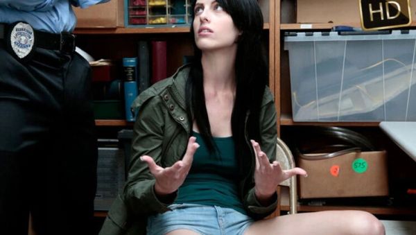 Perky Tits Teen Shoplifter Rides Officer's Cock - Alex Harper Hairy Pussy - porntry.com - Britain on v0d.com