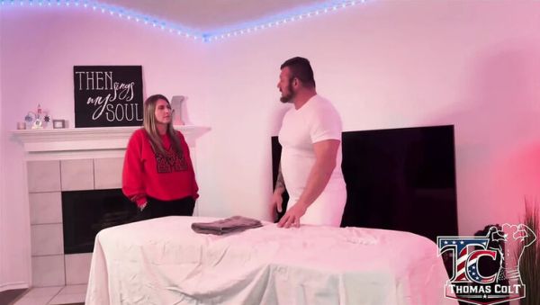 Blonde PAWG MILF Gets Doggy Style Creampie in Erotic Massage - veryfreeporn.com - Britain on v0d.com