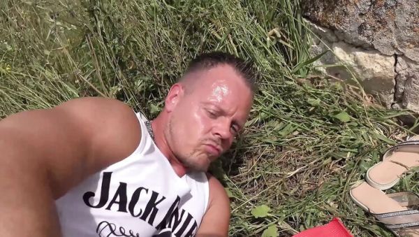 German MILF Outdoor Fuck with Big Tits Brunette - Hot Dark Haired Cougar Prefers Cum in Mouth - porntry.com - Germany on v0d.com