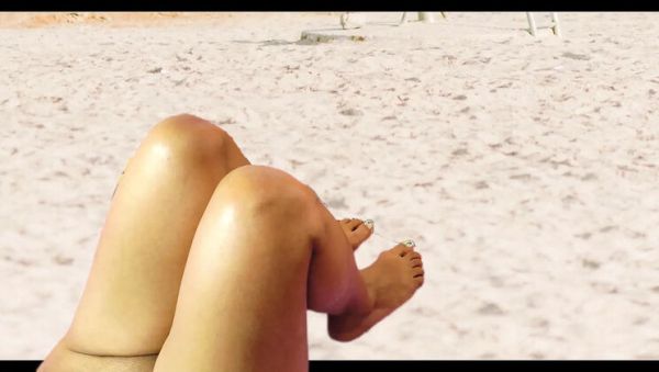Hot Beach Voyeur Public Sex with Adamandeve - Big Natural Tits Outdoor Handjob & Footjob - xxxfiles.com - Colombia on v0d.com