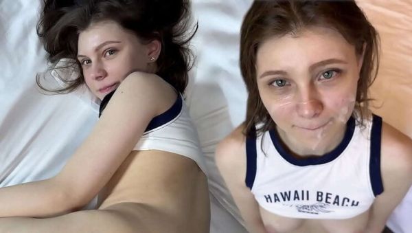 Amateur Teen Neighbor Gets Rough Doggystyle & Missionary - Petite Pussy Stretched by Big Cock - veryfreeporn.com on v0d.com