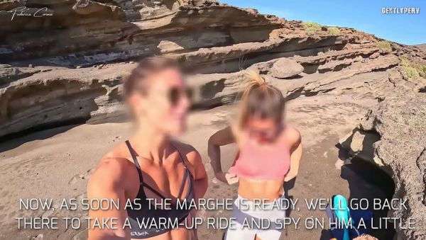 Two Fit Girls on Beach See My Big Uncut Cock - Outdoor Public Flashing with Big Booty Babes - veryfreeporn.com - Italy on v0d.com