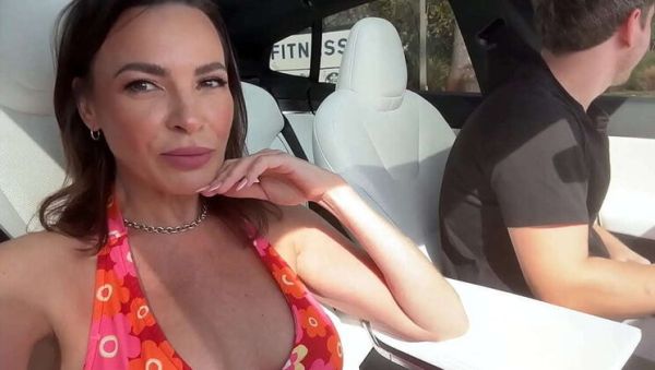 Mom Dana DeArmond Drives Friend to Work - Hot Car Sex with Luke Cooper - porntry.com on v0d.com