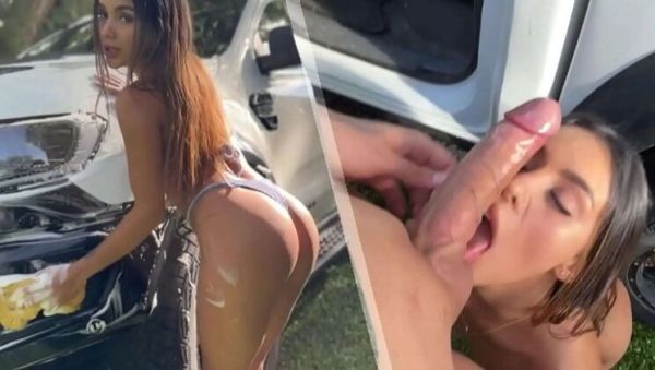 Car Wash Girl Gets Fussy By Client - Petite Latina With Big Booty POV - veryfreeporn.com on v0d.com