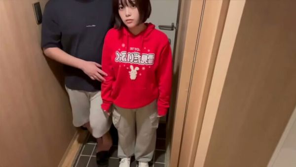 Japanese GF Momoka & Nono Fuck at Front Door After Store Trip - Amateur Asian Blowjob - porntry.com - Japan on v0d.com